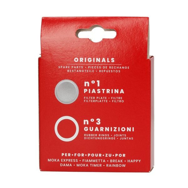 Bialetti - Uszczelka (3 szt.) + sitko do kawiarek aluminiowych Bialetti 6t1.jpg