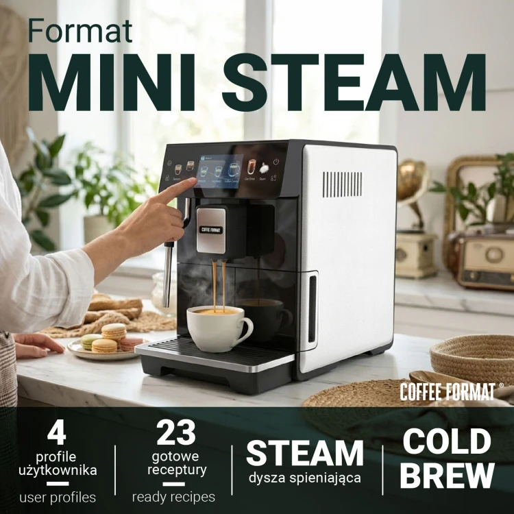 Format MINI STEAM WHITE Automatyczny ekspres do kawy2.jpg